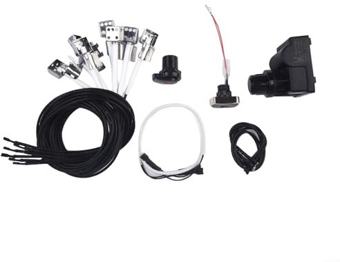 Gdfnmogo Electronic Ignition Module Kit, For BBQ Grills, For Charbroil, Ignition Button 9446392, 2/4/5 Outlet Gas Grill Ignitor Parts, For Multiple Models(5 heads)