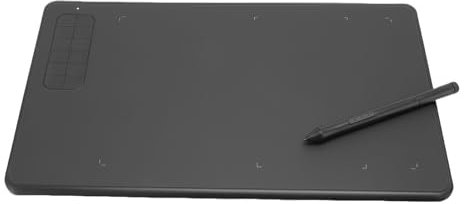 10 X 6 Inch Large Area Graphics Drawing Tablet, Digital Art Tablet with 8192 Pressure Level Pen and 12 Hot Keys, Stand Alone Drawing Tablet for Writing Design Teaching Work