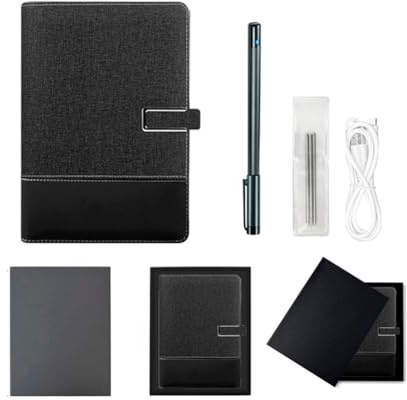 Muuookka Bluetooth-Notizbuch, Smartpen, Stiftstrichwiedergabe, Konvertierung in Text, Smart Pen-Schreibset, OCR-Erkennung für Notizen, Zeichnen