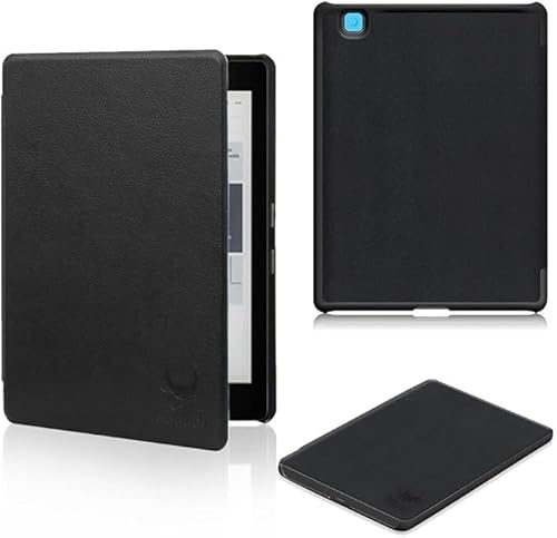 Étui pour Kobo Aura Edition 2 N236 6 - Kobo e-book Cover Ultra Mince Léger Housse de Protection avec Fonction Veille/Réveil Automatique Intelligente (Noir)