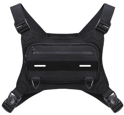ALCXAZS Running Waterproof Bag Mobile Phone Chest Pack Breathable for Adults Outdoor Sports Activities Hiking Double Shoulder Chest Pack Breathable Backpack Running Waterproof Bag Mobile Phone