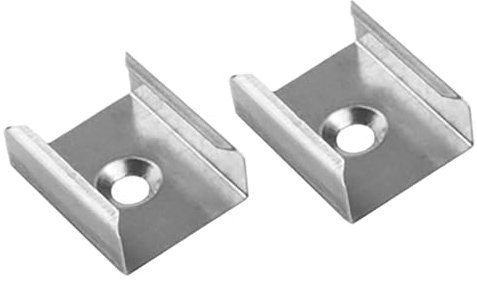 A15 LED Profil Schwarz 2x Halter metall