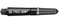 Target Pro Grip Spin Shaft mit Aluminium Ring mit drehbarem Top (Schwarz, Short - 34mm)