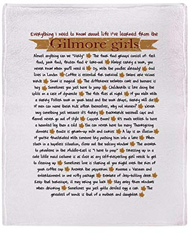 YISUMEI Decke 100x150 cm Kuscheldecken Sanft Flanell Weich Fleecedecke Bettüberwurf Gilmore Girls Lektionen fürs Leben