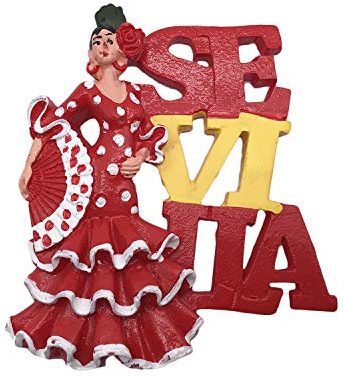 3D Sevilla Sevilla Spanien Kühlschrank Kühlschrank Magnet Tourist Souvenirs Handmade Harz Handwerk Magnetische Aufkleber Home Küche Dekoration Reise Geschenk