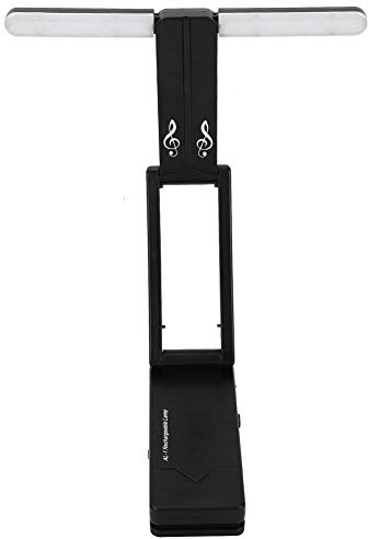 Drfeify Notenpultlampe, 12 * 7 * 5 cm / 4,7 * 2,8 * 2,0 Zoll LED-Schreibtischlampe wiederaufladbares USB-Notenlicht voll aufgeladen für 6 Stunden für alle Arten von Notenpult