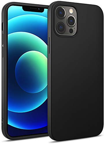 BENNALD Hülle Kompatibel mit iPhone 12 und iPhone 12 Pro 6.1 Zoll, Soft Schutzhülle Case Cover - Premium TPU Tasche Handyhülle (Schwarz,Black)