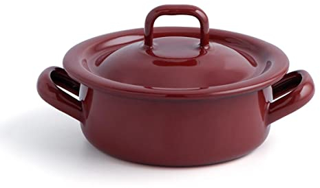 Quid Clasico Esmalte Cacerola Acero Esmaltado 10cm - 0,3l Acero Carbonatado Apto Vitrocerámica Apto Inducción Antiadherente