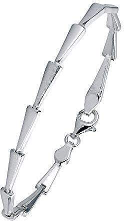 Vinani Armband klassisch mattiert glänzend 925 Sterling Silber Gliederarmband 2BAB