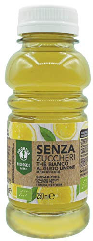 Probios Thè Bianco al Limone Bio - Senza Zuccheri - Confezione da 12 x 250 ml