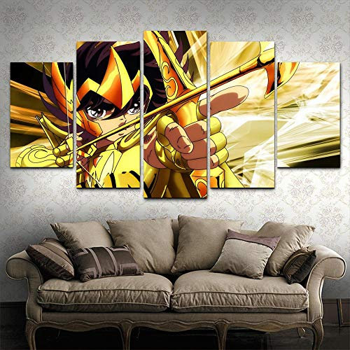 104Tdfc Puzzle 5 teilig Bilder wandbild 200x100CM Cadeau d'Halloween GTA-Spiel Modulare Wandkunst Wandaufkleber Teiliges Vlies Leinwandbild Dekoration