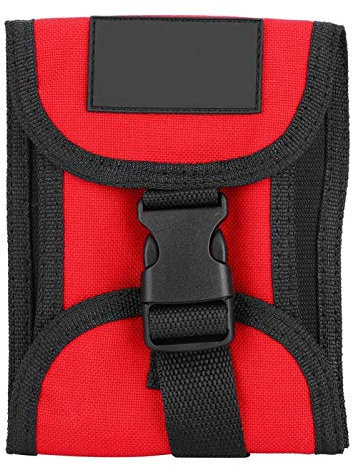 OUKENS Tauchgewichtstasche, 3kg Tauchgewichts-Gürteltasche Scuba Weight Pocket Tauchen Bleigürtel mit verstellbarem Schnellverschluss-Schnalle für Taucher unter Wasser(Rot)