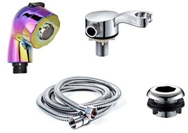 Dual 2 Function Salon Backwash Shower Head Hair Spray Sprayer Salon Hairdresser Sink Basin Hose with 2 Holders Types