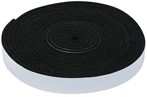Carkio Smoker Gasket Seals, High Temp Grill Gasket Self Stick Felt, 1Pack 7/8 x 1/8 15 Feet Grill Gasket Seal Tape, Smoker Gasket, Grill Fireplace Seal für Smoker BBQ Lid