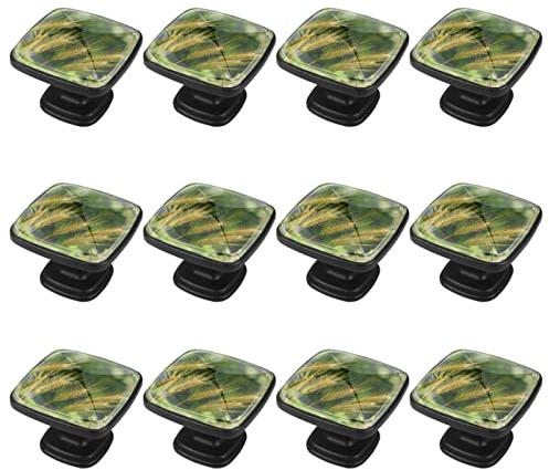 12 Packungen quadratischer Griff Knöpfe Fuchsschwanz Gerste