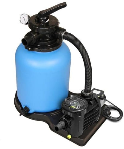 SAXONICA Sandfilteranlage Trend Top Ø 300 mm I 6-Wege-Ventil I Speck Badu Magic 6 I bis 16 m³ Wasservolumen I Pool Filter Sandfilter