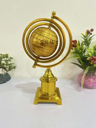 Nautische dekorative Globus mit goldener Basis, rustikale Vintage-Heimdekoration, Geschenke für Schule, Zuhause und Büro