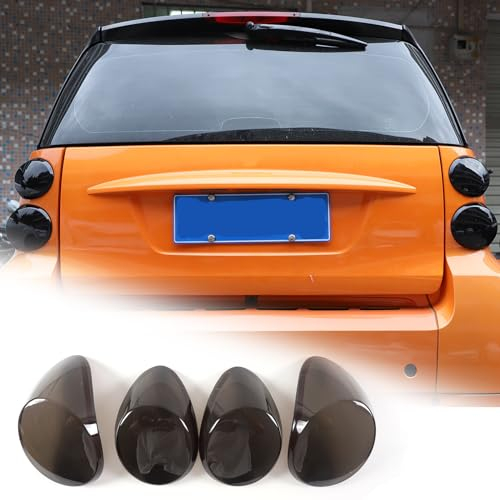 DIYUCAR Auto-Rücklicht-Lampenabdeckung, Rücklichtschutz, Außendekoration, Zubehör, kompatibel mit Benz Smart 451 Fortwo 2009–2015