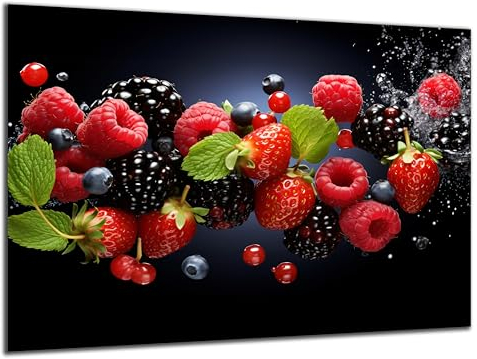 Munera Design - Bild 40x60 - Wald-Beeren - Wand-Bilder Küche Ess-Zimmer
