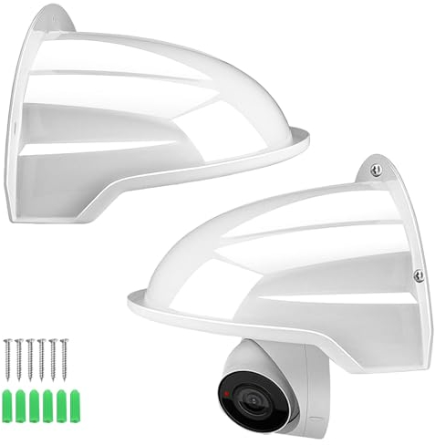 JCRWXP Überwachungskamera Abdeckung Wetterfestes Sonnenschutz Abdeckung für Außenkameras, Unterstützt Dome Bullet Kamera (1)