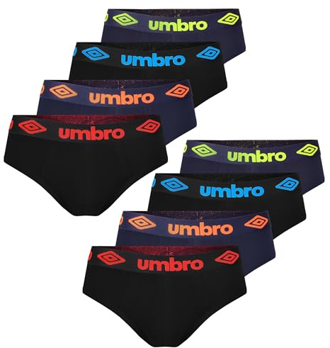 UMBRO Herren Slips 8er Pack M, L, XL, XXL Unterhosen männer Baumwoll Passform Atmungsaktiv