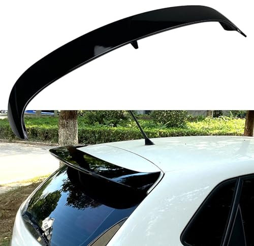 FALMDCQ Kompatibel für Volkswagen Polo 6R 6C 2011-2017, Auto-Heckspoiler, Heckflügel, Festem Windabweiser, Hinterem Kofferraum-Dach-Sport-Splitter