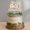 DazzJoy Holz Torten Deko 40 Geburtstag Mann Frau,40. Geburtstag Tortendeko Alles Gute zum 40 Geburtstag Deko,Cake Topper 40 Geburtstag,Holz Kuchendeko Geburtstag 40 Jahre Frauen Männer