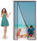 Caravan Magnetic Screen Door 80x210cm Retractable Mesh with Self Sealing Magnets, Reinforced Screen Curtain Keep Fly Bug Out Black