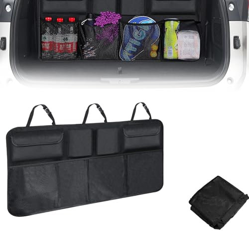 Pacaba Langlebiger Kofferraum-Organisator Mit 8 GroßEn FäChern Auto-Aufbewahrungstasche StäRkerer Kofferraum-Klettverschluss Abnehmbare Faltbare Wasserdichte Universal-Kofferraumtasche