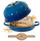 Davivy 10 Cast Iron Sourdough Bread Pan with Lid, 5qt Dutch Oven for Sourdough Bread Baking - Ocean Blue