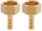 Lot de 2 raccords de tuyau cannelés en laiton G 1,27 cm, adaptateur de tuyau d'arrosage, raccord de tuyau d'arrosage pour carburant, air, gaz, eau, huile (8 mm)