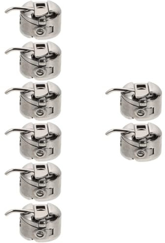 Lurrose 4 Sätze Nähmaschinen Spulenkapsel Spulen Spulenhalter Stickmaschine Nähnadeln Nähmaschinenleuchten Unterfaden Nähmaschinenbrett Set Silber Edelstahl 2 Stück * 4