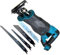 Akku Reciprosäge 18V, Neue Upgrades Ersatz für Makita 18V Akku, Elektrische Säbelsäge 4 Sägeblätter, 3500RPM Variabler Geschwindigkeit, für Metall, Holz, PVC-Rohr (Ohne Batterie)