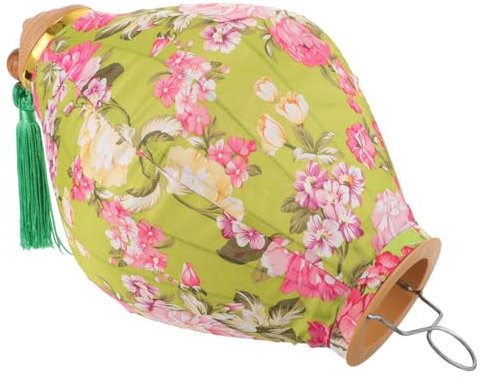 Holibanna Vintage Chinesische Laterne Seidiges Wasserdichtes Deko-licht Mit Blumenmuster Langlebige Outdoor-hängedekoration Für Garten Und Festveranstaltungen Stilvolle Traditionelle Dekorat