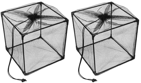 SEWACC Schwarzer Teichfilterbeutel und Einfachem Wartungsdesign 2 Stück aus Polyester mit Zuverlässiger Wasserzirkulation für Gartenteiche im Freien