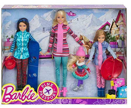 Barbie Pink Passport FDR56 Barbie + Sisters Winter
