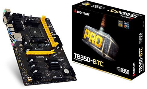 Biostar Placa base TB350-BTC AMD A-series AM4 B350 hasta 32 GB DDR4 DVI-D PCI Express SATA ATX Retail