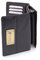 Catwalk Collection Handbags - Portefeuille Femme Cuir - Porte Monnaie Moyen - Porte Carte 8 Emplacements pour Cartes - RFID - Victoria - Noir