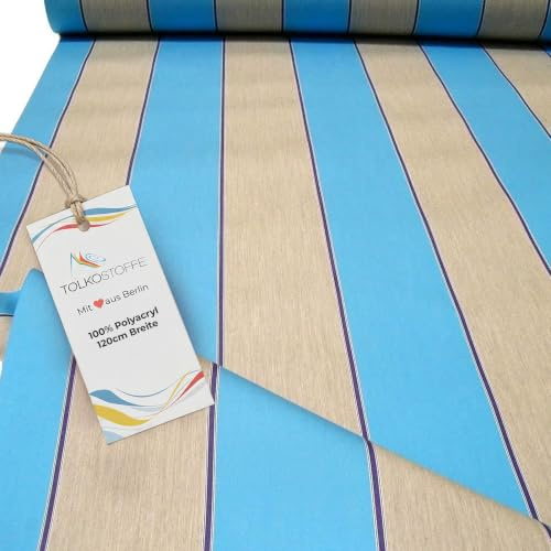 TOLKO Markisenstoffe Meterware UV beständig | Premium Markisenstoff Wasserdicht Wetterfest | 10 Jahre kein Ausbleichen | kräftige Farbe mit UV-Schutz Sonnenschutz Sonnensegel Garten Balkon Terrasse