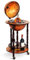 COSTWAY Bar Globe Terrestre Vintage, Mappemonde en Bois d'Eucalyptus, Porte-Bouteilles 16e Siècle, Ajout Une Décoration Rustique pour Votre Maison