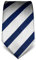 Vincenzo Boretti Herren Krawatte reine Seide gestreift edel Männer-Design zum Hemd mit Anzug für Business Hochzeit 8 cm schmal/breit dunkelblau