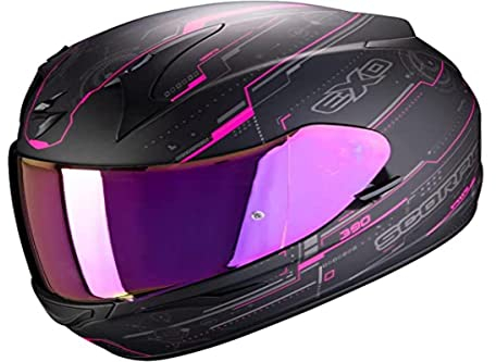 Scorpion Herren EXO-390 Beat Matt Black-Pink S Motorcycle Helmets