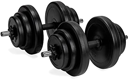VirtuFit Manubri – Manubri – Regolabili – Vinile – 2 x 14 kg (28 kg)
