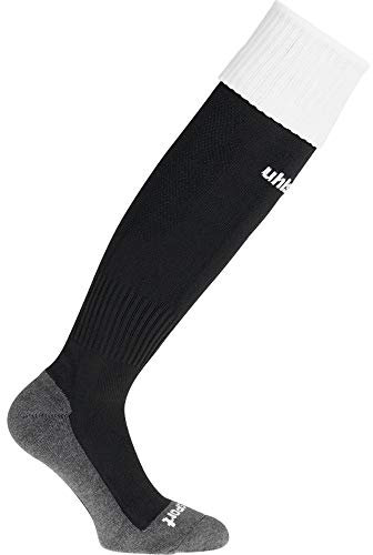 uhlsport Herren Club Stutzenstrumpfe, schwarz/Weiß, 28-32