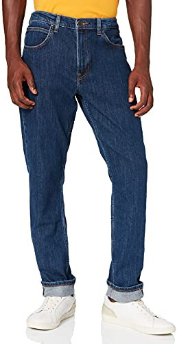 Lee Herren Brooklyn Straight Jeans,Dark Stonewash,44W / 34L