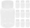 EXCEART 10pcs Plastic Clear Pill Bottles 80ml PET Container Bottles Pill Dispenser Empty Capsule Container Tablet Storage Holder Refillable Tablet Storage Holder for Dispense Different Items