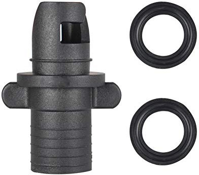 Z-LIANG Ruderboot Luftventil-Adapter-Verbindungs ​​Sup Brett Kayak Pumpenadapter Aufblasbarer Schlauch Schraube Ventil-Adapter Kajak Zubehör (Color : Black, Size : 3pcs)
