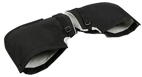 Joyivike Manchon Guidon Moto, Gants Imperméables Hiver pour Moto Scooter, Installé sur Poignée, Protection La Neige