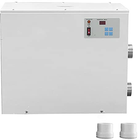 TGHY Poolheizungen Thermostat 15KW 11KW 9KW 5.5KW 220V-380V Elektrischer Warmwasserbereiter für Oberirdisch Eingelassenen Pool Whirlpool SPA Badthermostat Schwimmbadthermostatheizung,5.5kW 220V