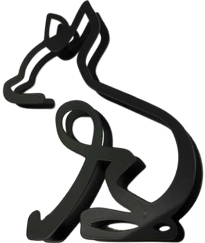 PiniceCore 1 Stück Schmiedeeisen Hund Ornamente Chihuahua Hund Metall Kunst Skulptur Figuren Hause Schreibtisch Dekoration